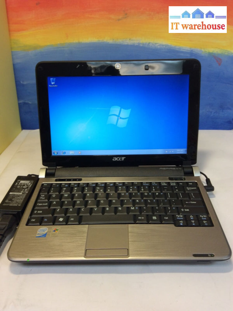 (Grade A)Mini Acer Aspire One 10”Laptop Intel N270 1.6Ghz 1Gb Ram 160Gb Hd Win 7