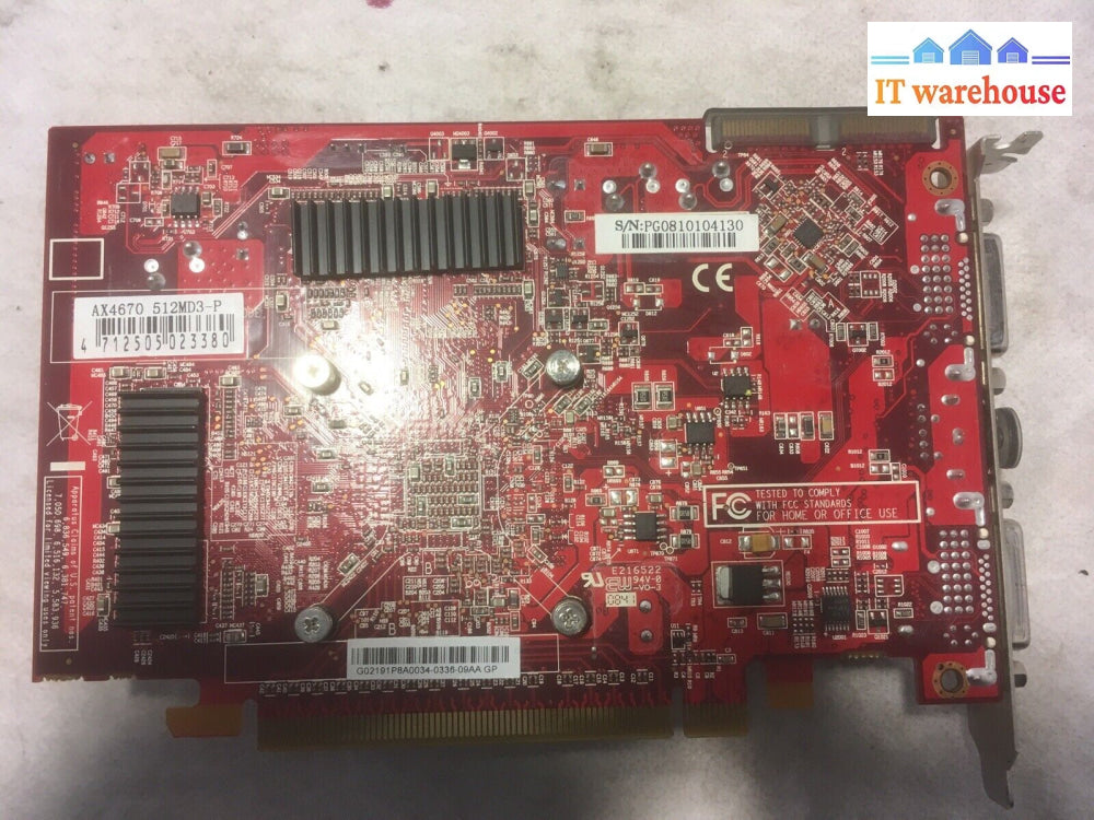 + Grade A Video Card Powercolor Ax4670 512Mb