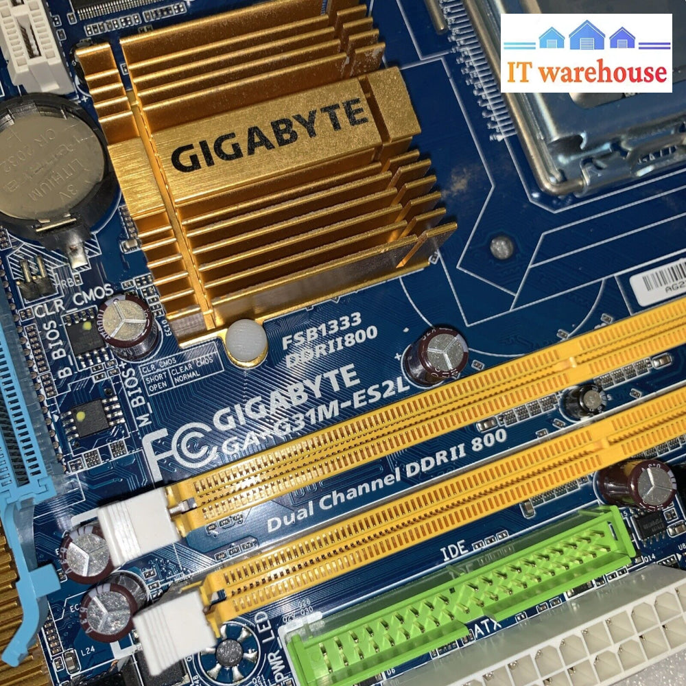 Gygabyte Ga-G31M-Es2L Intel E6500 Ddr2 Lga775 Motherboard