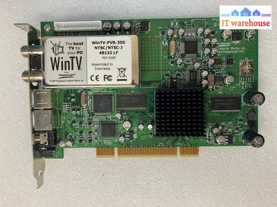 ~ Hauppauge Wintv-Pvr-350 Ntsc 48132 Tv Tuner Pci Card Windows Vhs Capture