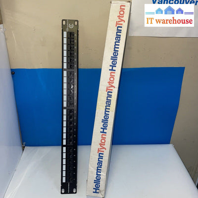 Hellermann Tyton Pp110C624 Category 6 Universal 24 Port Patch Panel 1U