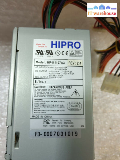 - Hipro Hp-K1107A3 112W 20 Pin Switch Power Supply