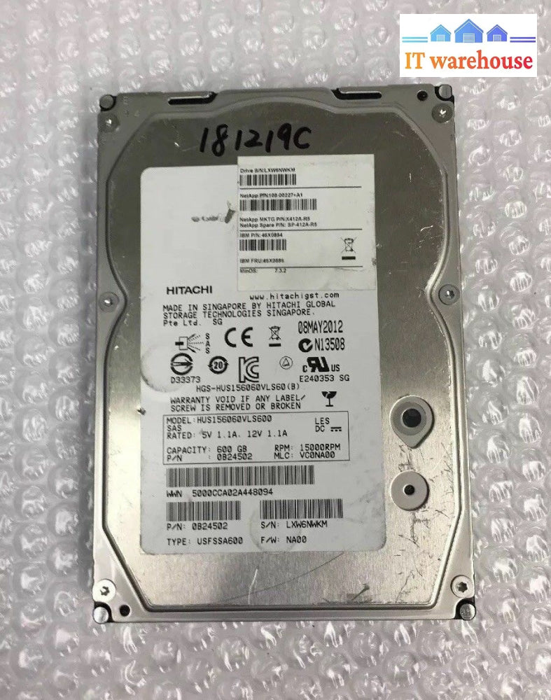 ~ Hitachi Hus156060Vls600 0B24502 600Gb 15K Sas 3.5’’ Hdd