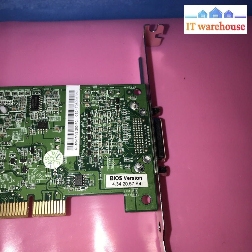 Hp 350970-004 398686-001 Nvs280 64Mb Pci Video Graphics Card