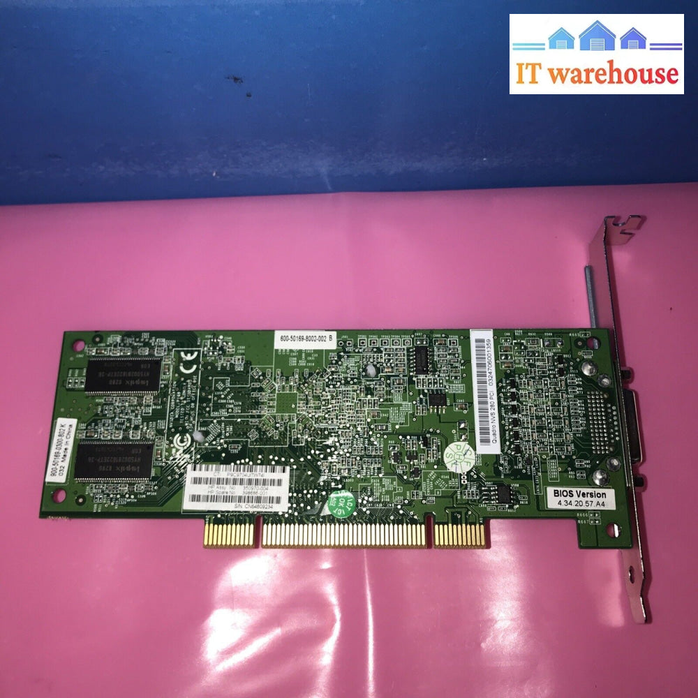 Hp 350970-004 398686-001 Nvs280 64Mb Pci Video Graphics Card