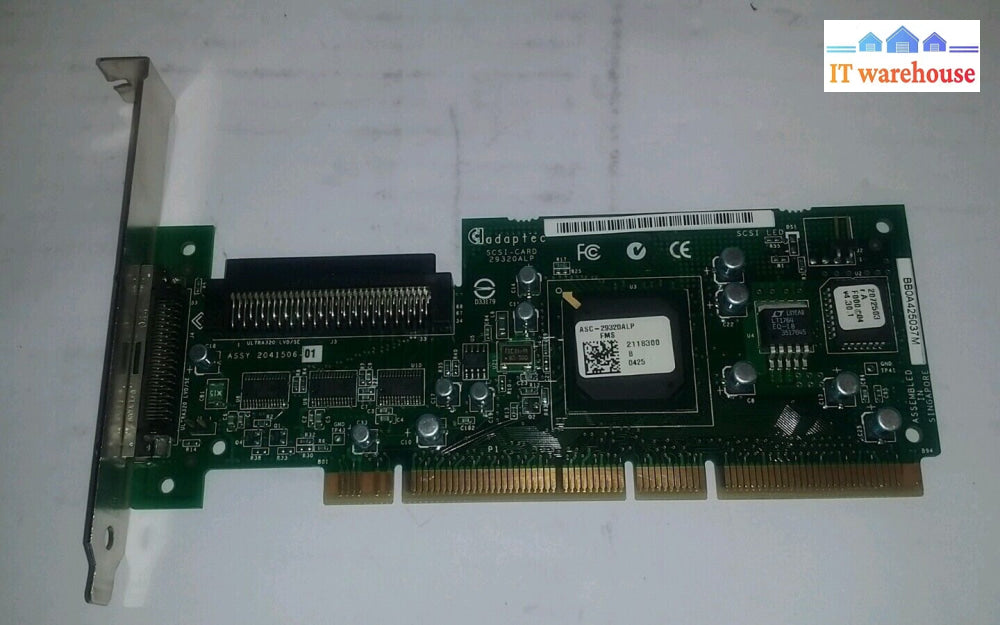 Hp 365213-001 Adaptec Asc-29320Alp Scsi Pci-X 64-Bit Controller Card @@@