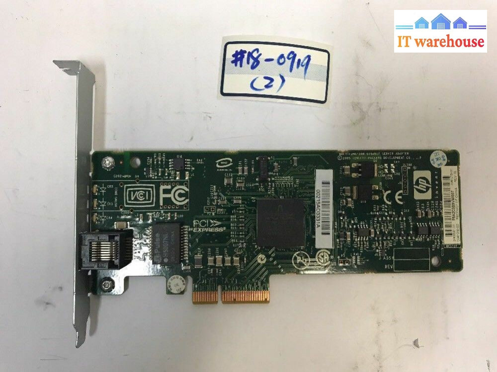 Hp 395861-001 Gigabit Server Network Adapter Pci-E Nic 012789-001