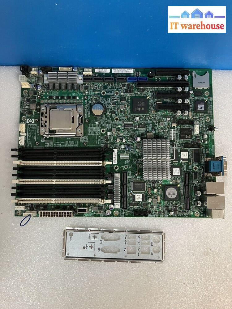 ~ Hp 503540-001 Proliant Ml330 G6 Lga 1366 Ddr3 Motherboard W/Xeon E5506 + Plate