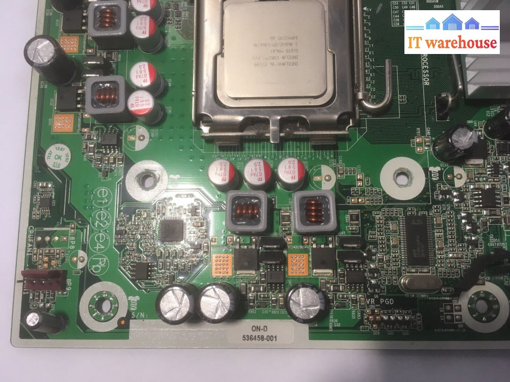 + Hp 536458-001 536884-001 503363-000 Compaq Elite 8000 Motherboard W/ E7600 Cpu