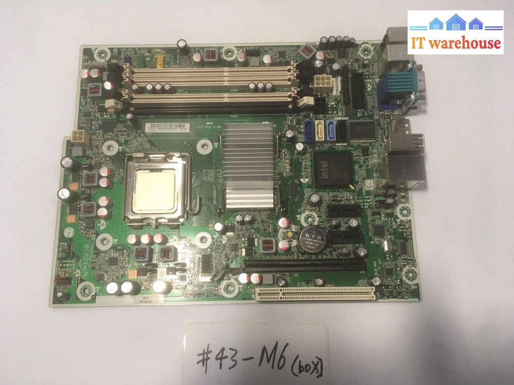 + Hp 536458-001 536884-001 503363-000 Compaq Elite 8000 Motherboard W/ E7600 Cpu