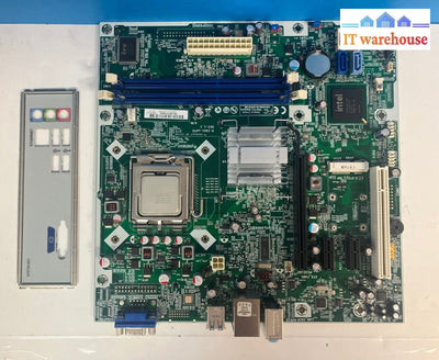 Hp 608883-002 Ddr3 Socket775 Motherboard H-Ig41-Uatx W/ Intel E5800 Cpu & Plate~