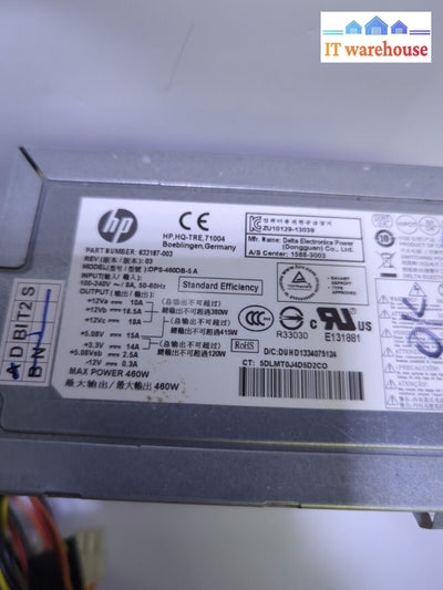 Hp 633187-003 Dps-460Db-5 460W Atx Power Supply *Tested* -