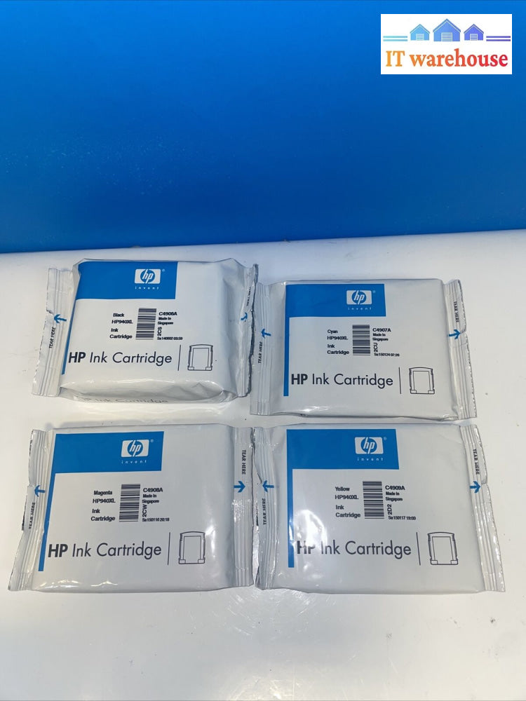 Hp 940Xl Ink Cartridge C4906A Black C4907A Cyan C4908A Magenta C4909A Yellow