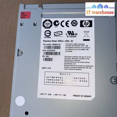 Hp Ak383A Ultrium Lto-4 Sas Tape Drive 467729-001 Brsla-0703-Dc