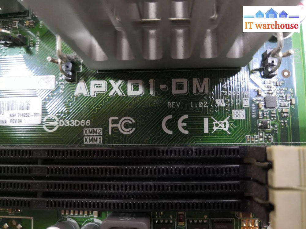 - Hp Apxd1-Dm Motherboard W/ Cpu & Io Shield 714252-001 717229-501 @@@