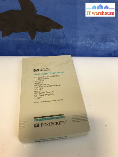 Hp C2089A 35 Fonts For Use With Laserjet Iii Series Postscript Cartridge Plus