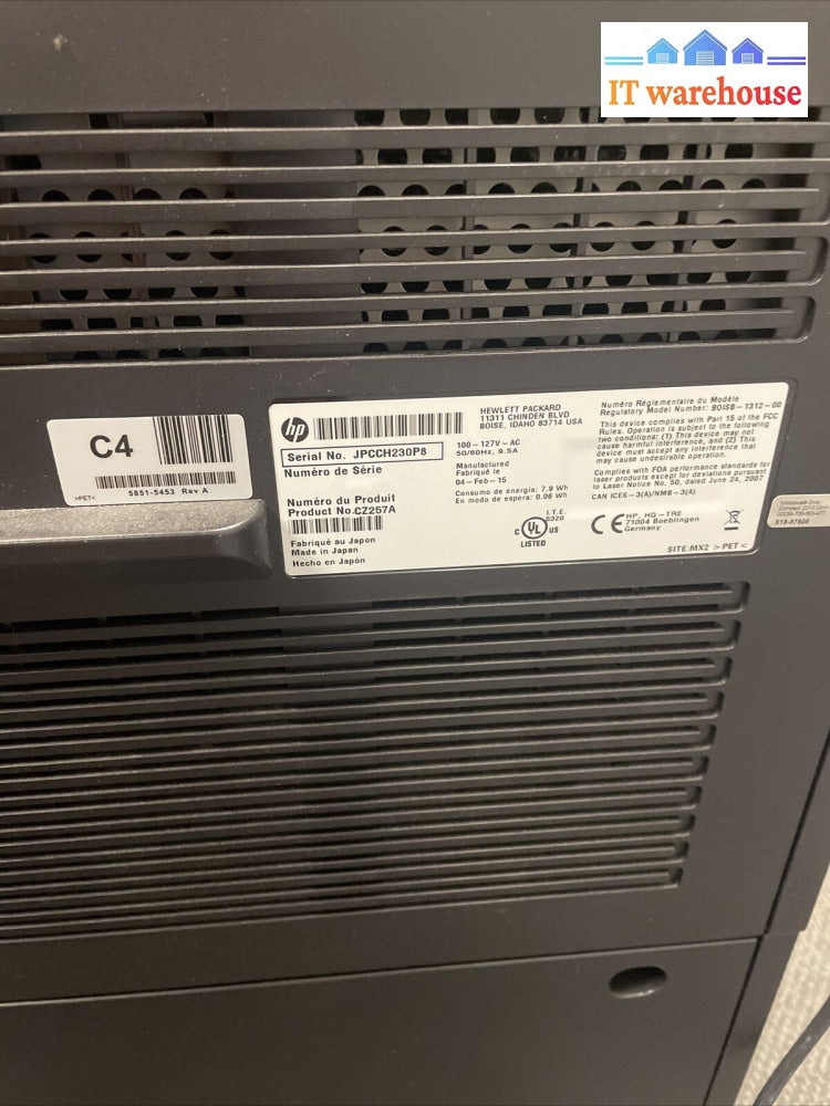 Hp Color Laserjet Enterprise M651Xh Cz257A