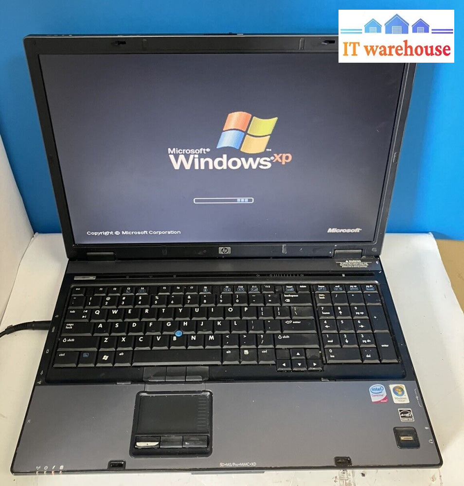 Hp Compaq 8710P 17’ Laptop Intel Core 2 Duo Cpu 2Gb Ram 160Gb Hdd (Bad Batt) ~