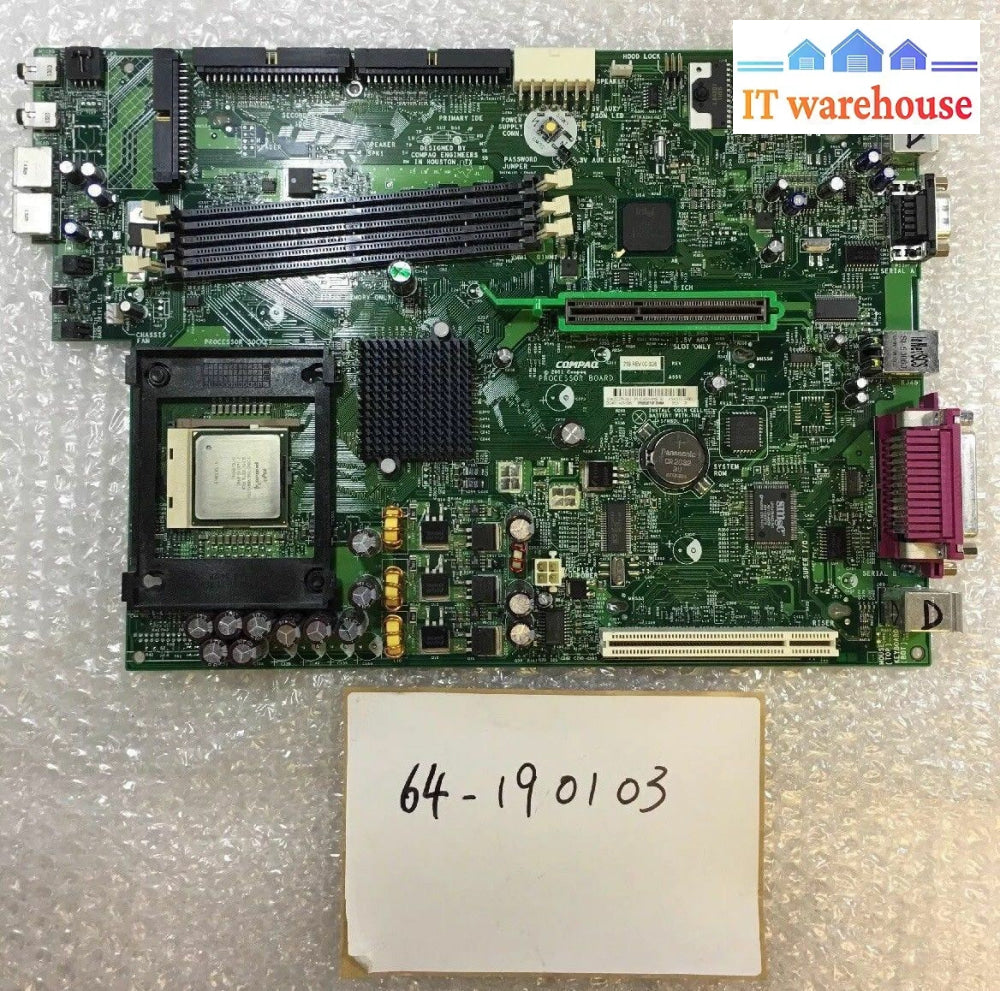 ~ Hp Compaq D500 Sff Intel Motherboard 252299-001 W/ Pentium 4 Cpu @@@