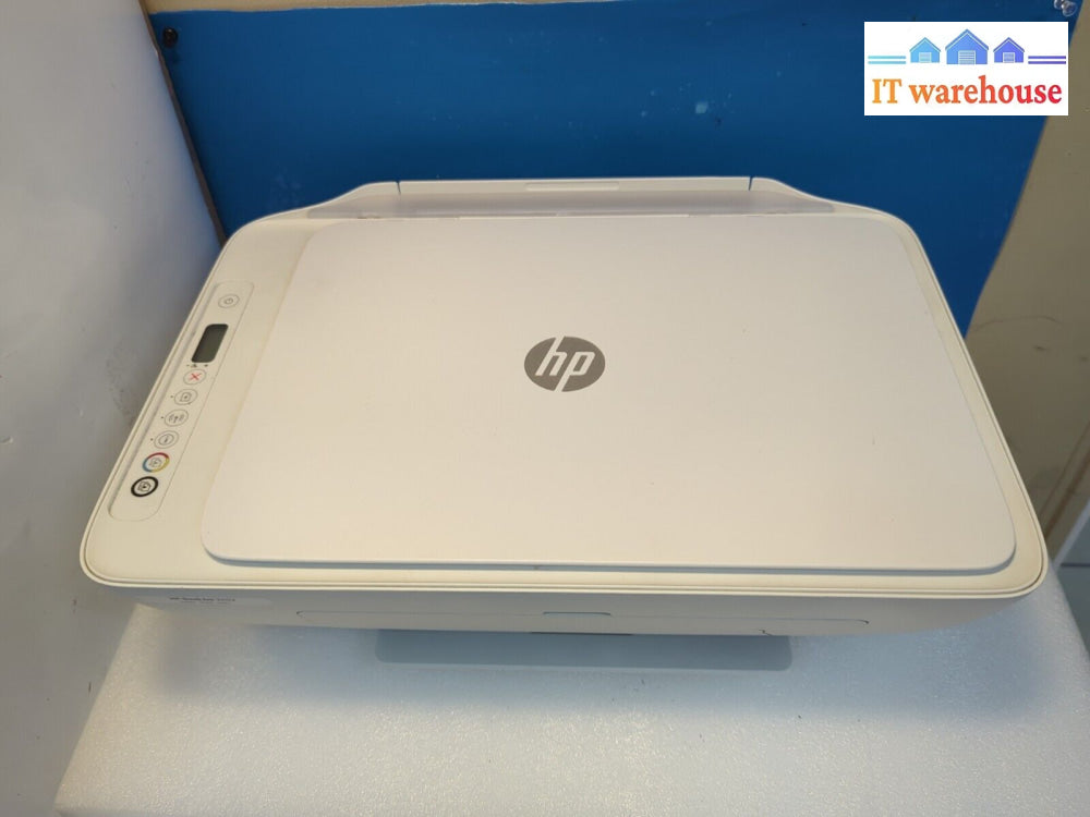 Hp Deskjet 2652 All In One Desk Jet Printer White- Works! Needs Ink -