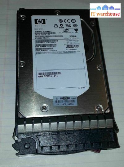 Hp Df300Bb6C3 417190-004 300Gb 15K Sas 3.5’ Hard Drive W/Tray 416248-001 @@@