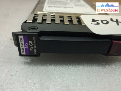 - Hp Dg0072Balvl 73Gb 10K 2.5’ Sas Server Hard Drive Pn:504015-001 / 375863-008