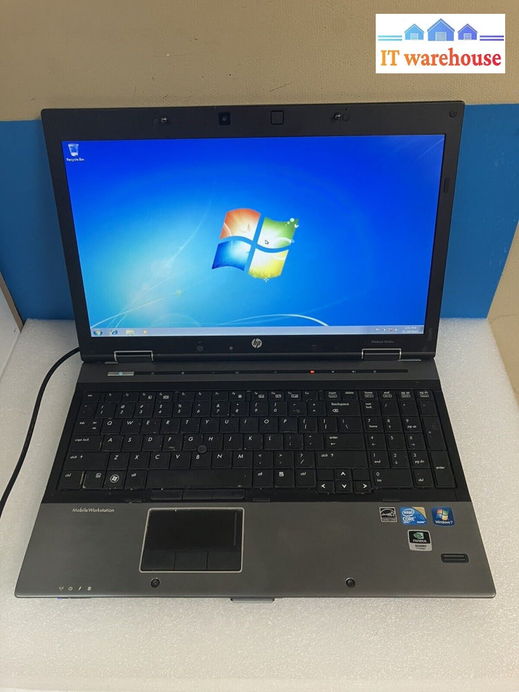 ~ Hp Elitebook 8540W 15.6’ Laptop I7-M640 2.8Ghz 8Gb Ram 500Gb Hdd Win7 (Read)