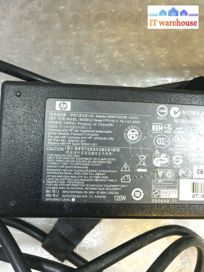 - Hp Genuine Ac Adapter 608426-001 609941-001 Pa-1121-42Hh 18.5V 6.5A 120W