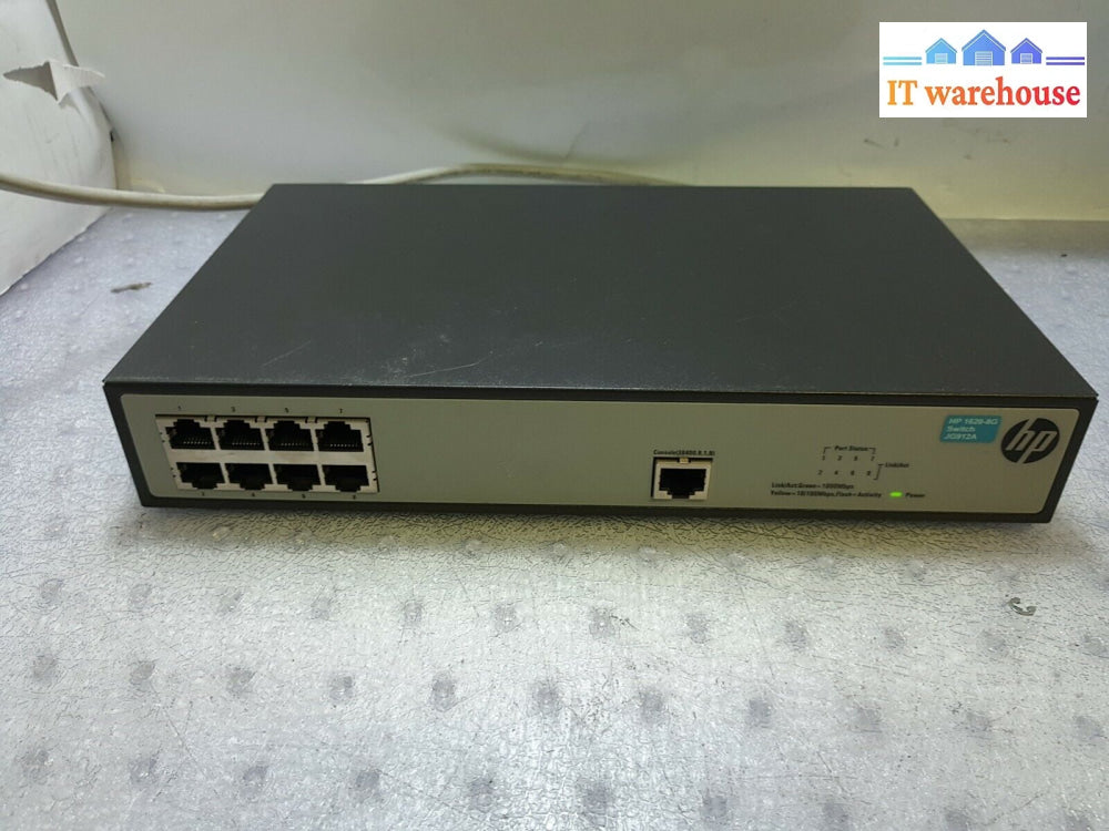 - Hp Hpe 1620-8G 8 Ports Gigabit Managed Switch Jg912A