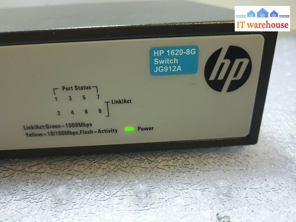 - Hp Hpe 1620-8G 8 Ports Gigabit Managed Switch Jg912A