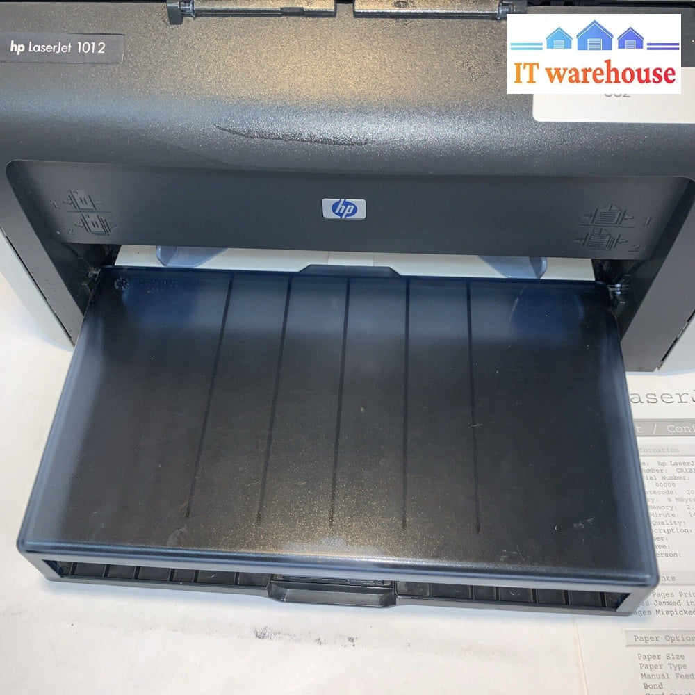 Hp Laserjet 1012 Workgroup Laser Printer Tested (With Used Toner)