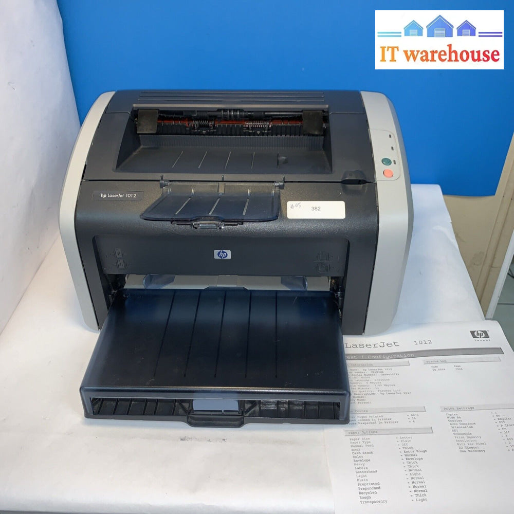 Hp Laserjet 1012 Workgroup Laser Printer Tested (With Used Toner)