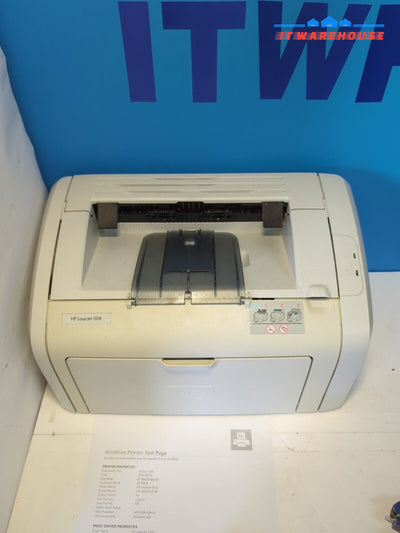 Hp Laserjet 1018 Standard Laser Printer Tested (No Toner) -