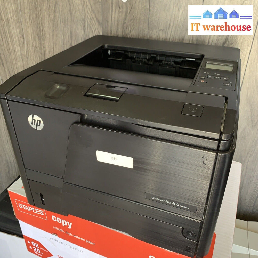 Hp Laserjet Pro 400 M401Dne Black Monochrome Laser Printer (No Toner) (115K)