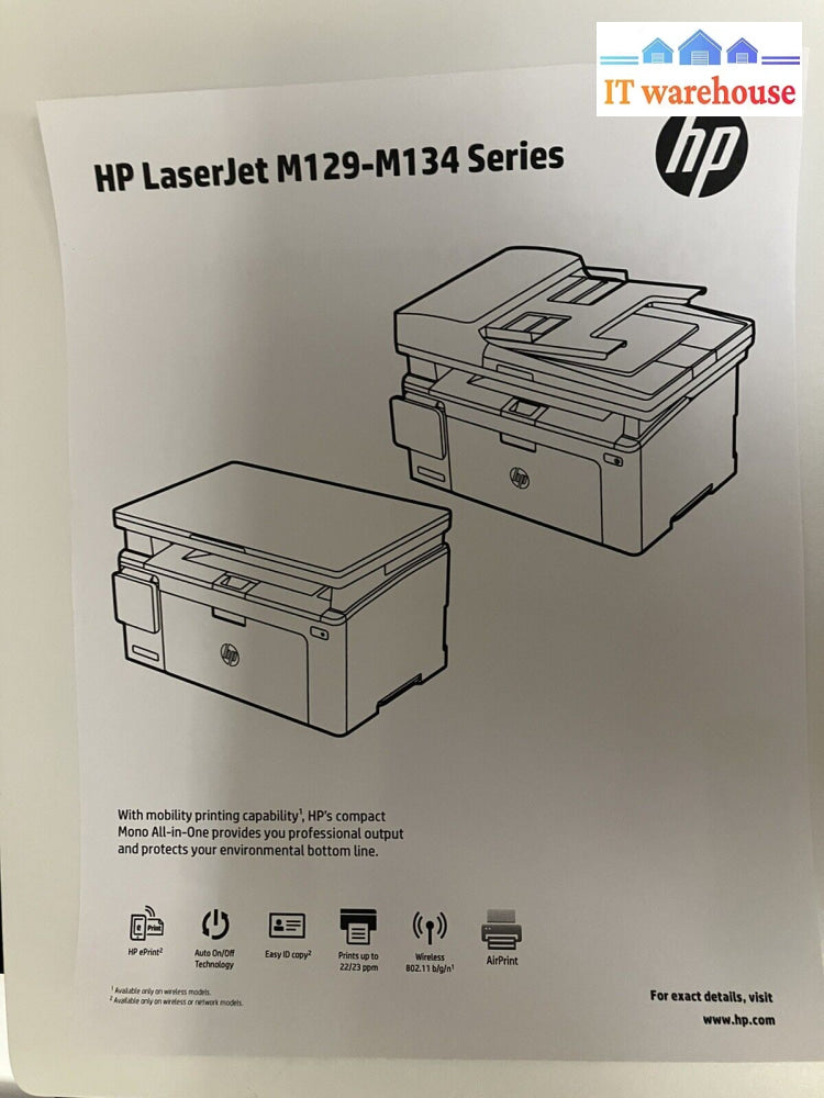 ~ Hp Laserjet Pro Wireless Printer Scanner Copier Mfp M130Nw (Page Count: 1257)