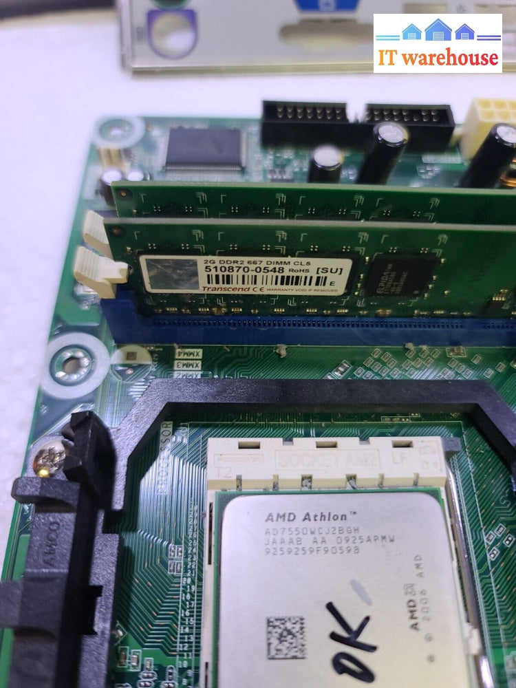 - Hp M2N68-La Am3 Motherboard 513426-001 + Amd Cpu / 4Gb Ddr2 Ram