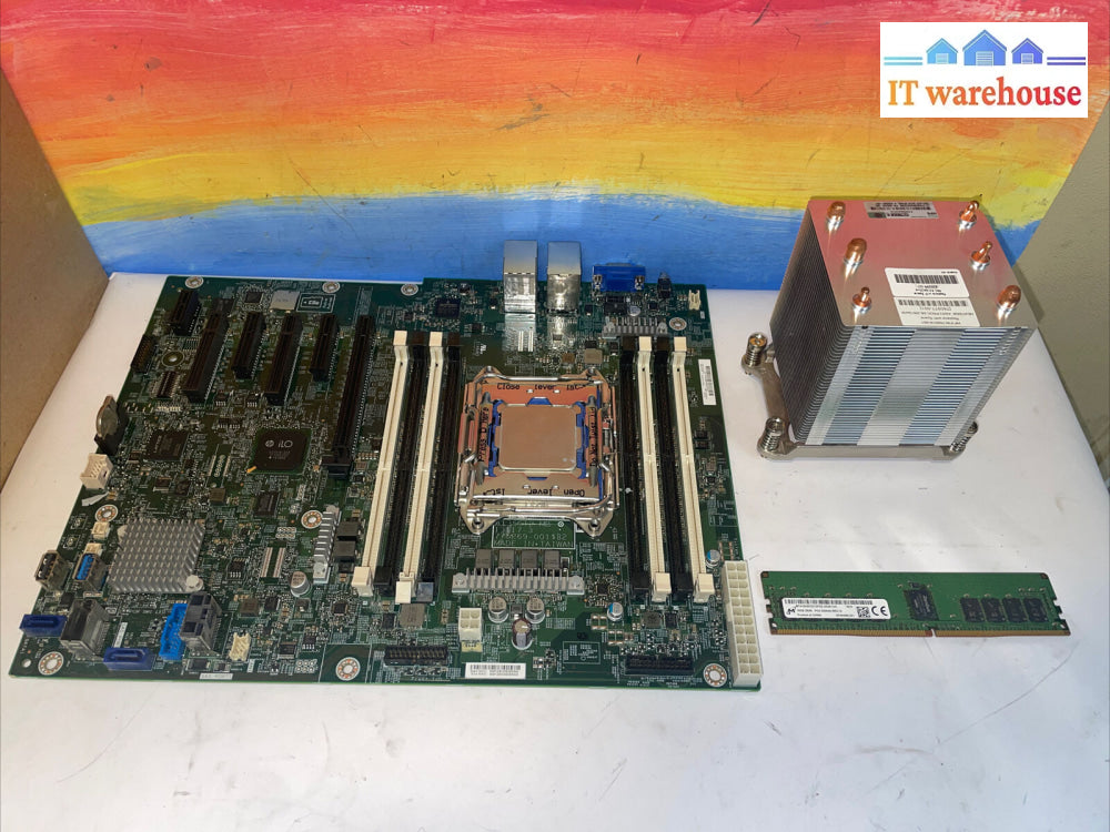 Hp Ml110 G9 Gen9 Fclga2011 Motherboard 791704-001 + E5-2603V4 + 16Gb Ram Heats