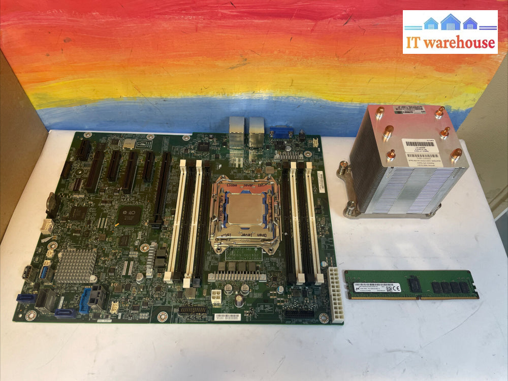 Hp Ml110 G9 Gen9 Fclga2011 Motherboard 791704-001 + E5-2603V4 + 16Gb Ram Heats