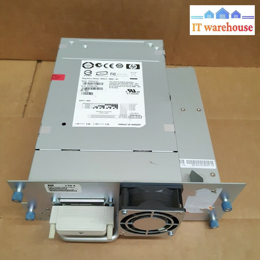 - Hp Msl Pd093H Brsla-0603-Dc Lto-4 1840 Drive Upgr Kit Aj041A 453906-001