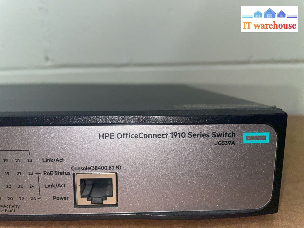 Hp Officeconnect Jg539A - 1910-24-Poe + 24-Port Ethernet Switch