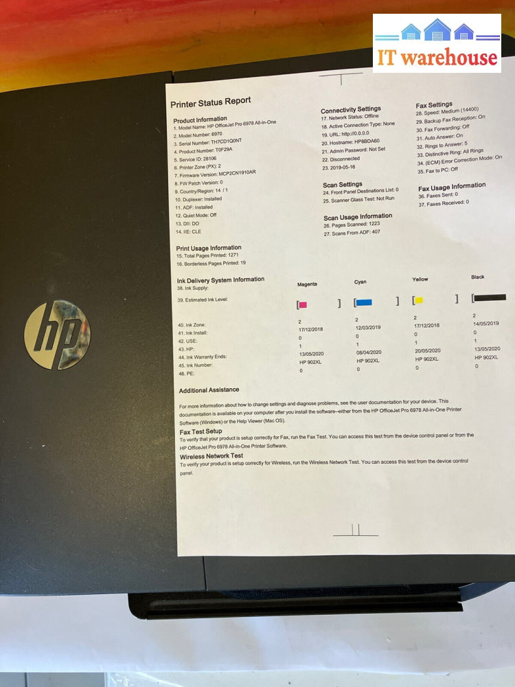 ~ Hp Officejet Pro 6978 Wireless All-In-One Printer. Tested/Working.