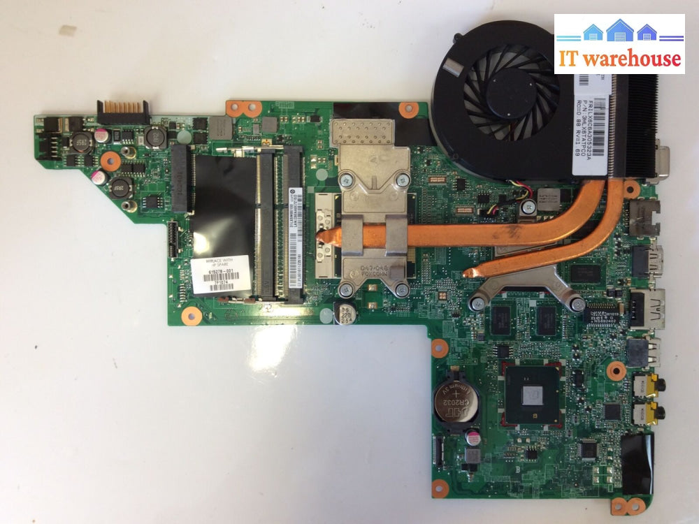 Hp Pavilion Dv6 Motherboard With I7-Q720 1.6Ghz 4 Cores 8 Threads And Fan Tested