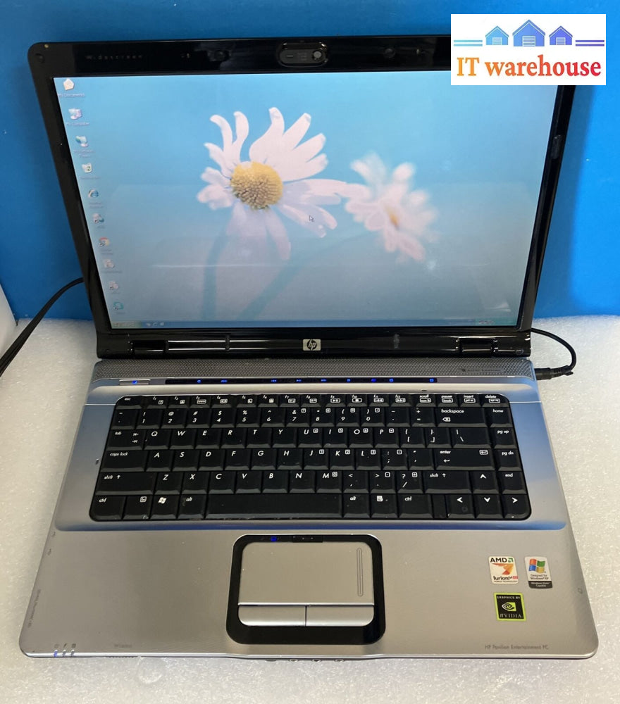 Hp Pavilion Dv6000 14’ Laptop Amd Turion 64 Cpu / 2Gb Ram 100Gb Hdd Win Xp ~