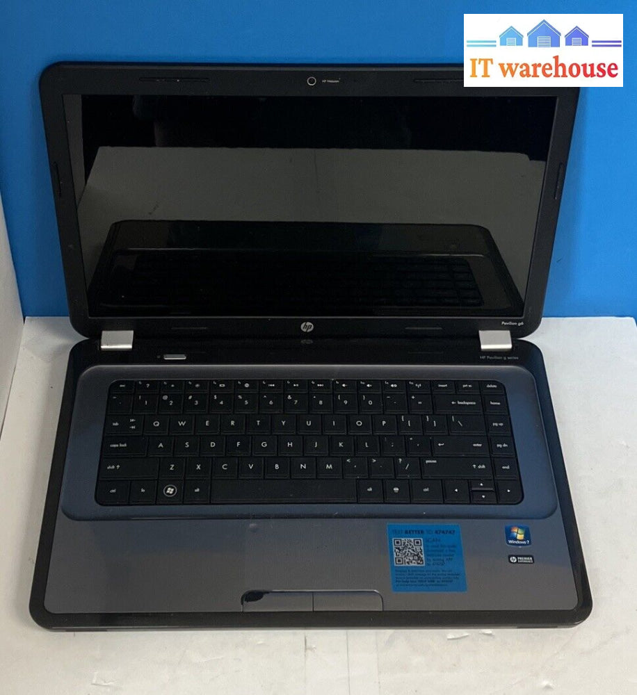 Hp Pavilion G6 14’ Laptop Amd A4 3305M Cpu / 6Gb Ram 640Gb Hdd Win 7 Pro ~