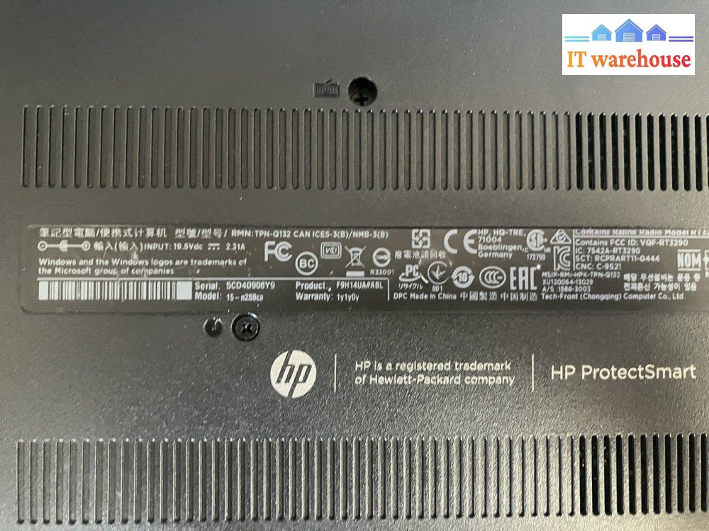 ~ Hp Pavilion Laptop 15.6’ Amd A8-4555M Apu / 8Gb Ram 1Tb Hdd Win10 (No Bat)