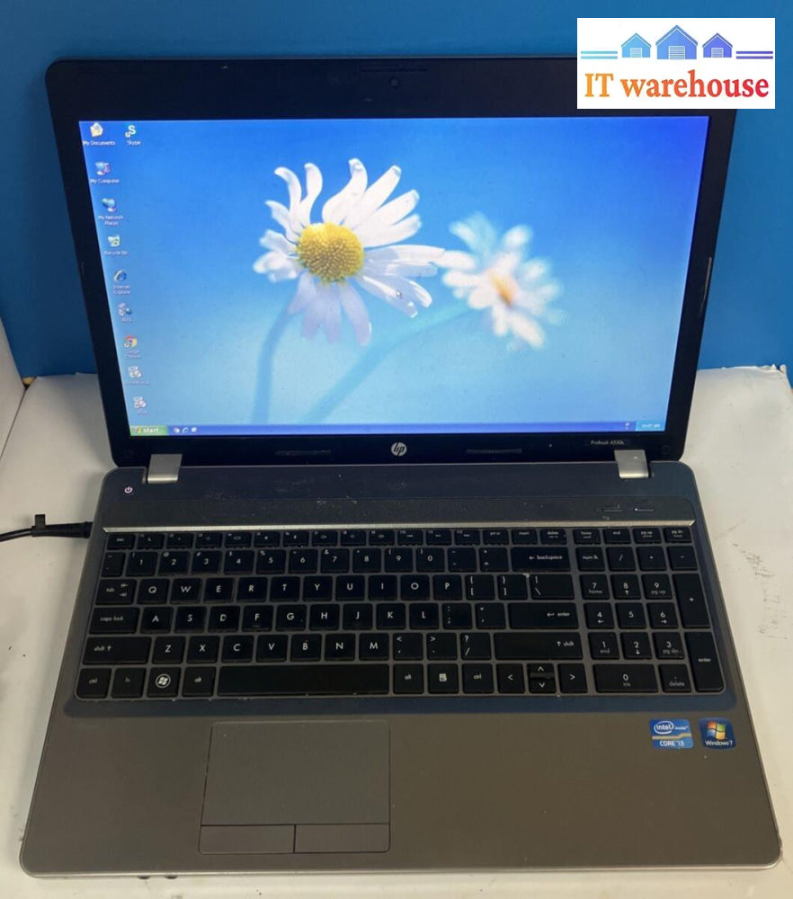 Hp Probook 4530S 15.6’ Laptop I3-2350M Cpu 3Gb Ram 750Gb Hdd Xp (Bad Battery) ~