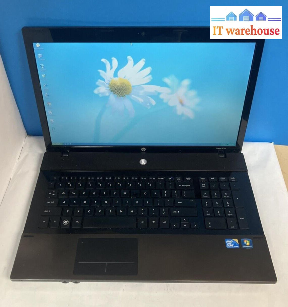 Hp Probook 4720S 17.3’ Laptop Intel I5-M430 Cpu / 3Gb Ram 500Gb Hdd Win Xp ~