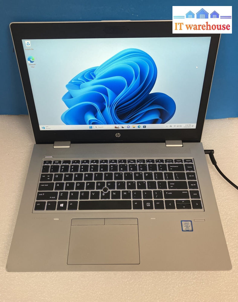 Hp Probook 640 G4 14’ Laptop I7-8650U Cpu / 8Gb Ram 256Gb Ssd Win 11 Pro ~