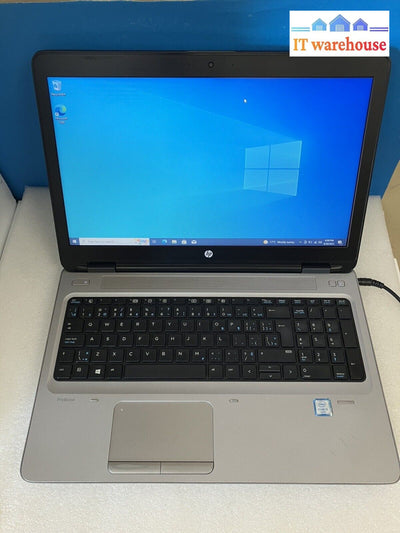 ~Hp Probook 650 G2 15.6’ Laptop I5-6200U 2.30Ghz 8Gb Ram 120Gb Ssd (No Battery)