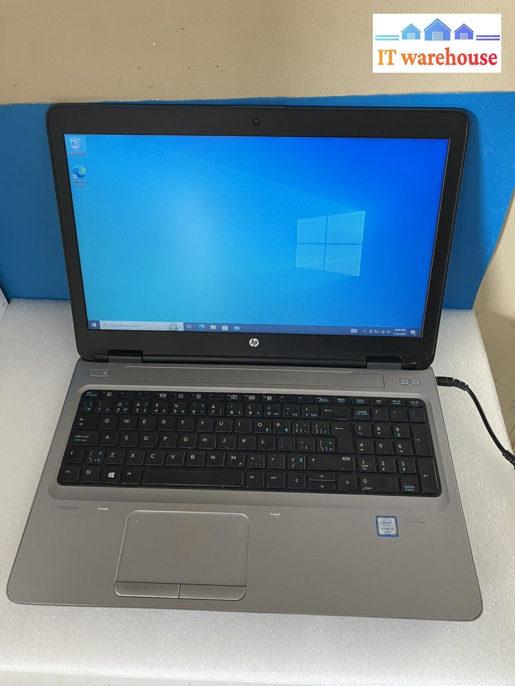 ~ Hp Probook 650 G2 15.6’ Laptop I5-6200U 2.30Ghz 8Gb Ram 240Gb Ssd (No Battery)